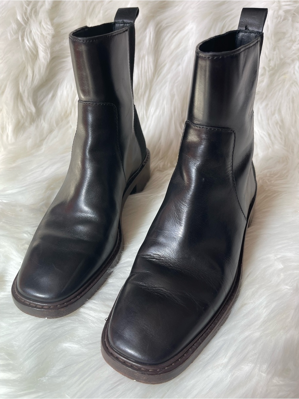 Tory Burch Sierra Antik Chelsea Boots Black Leather Women’s 9.5 Style 84888 - Picture 8 of 13
